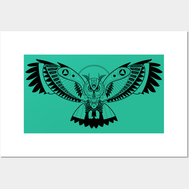 Owl Wall Art by jareddraws